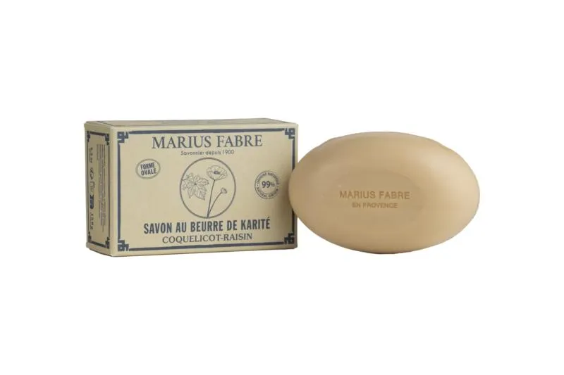 Marius Fabre Zeep Ovaal Papaver Druif (150 gr)