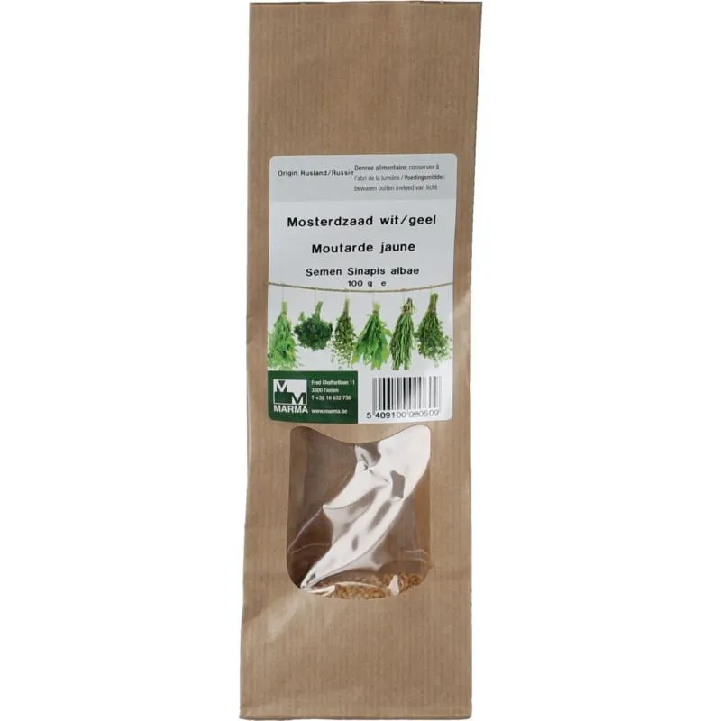 Marma Mosterdzaad Wit/geel (100 gr)