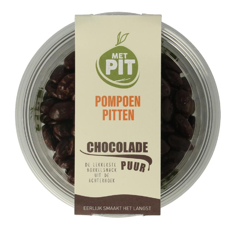 Met Pit Pompoenpitten Pure Chocolade (150 gr)