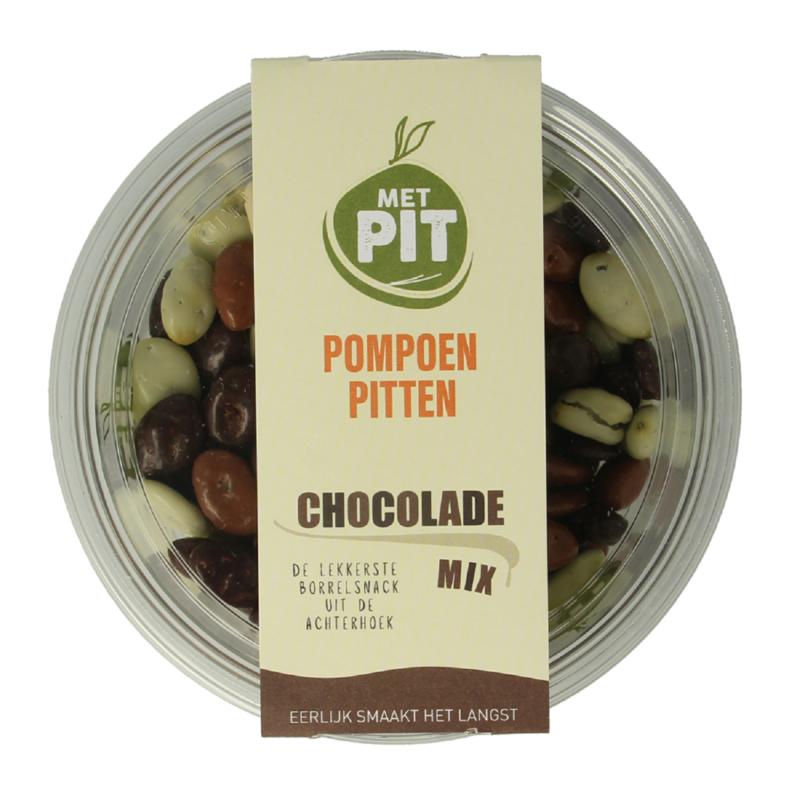 Met Pit Pompoenpitten Mix Chocolade (150 gr)