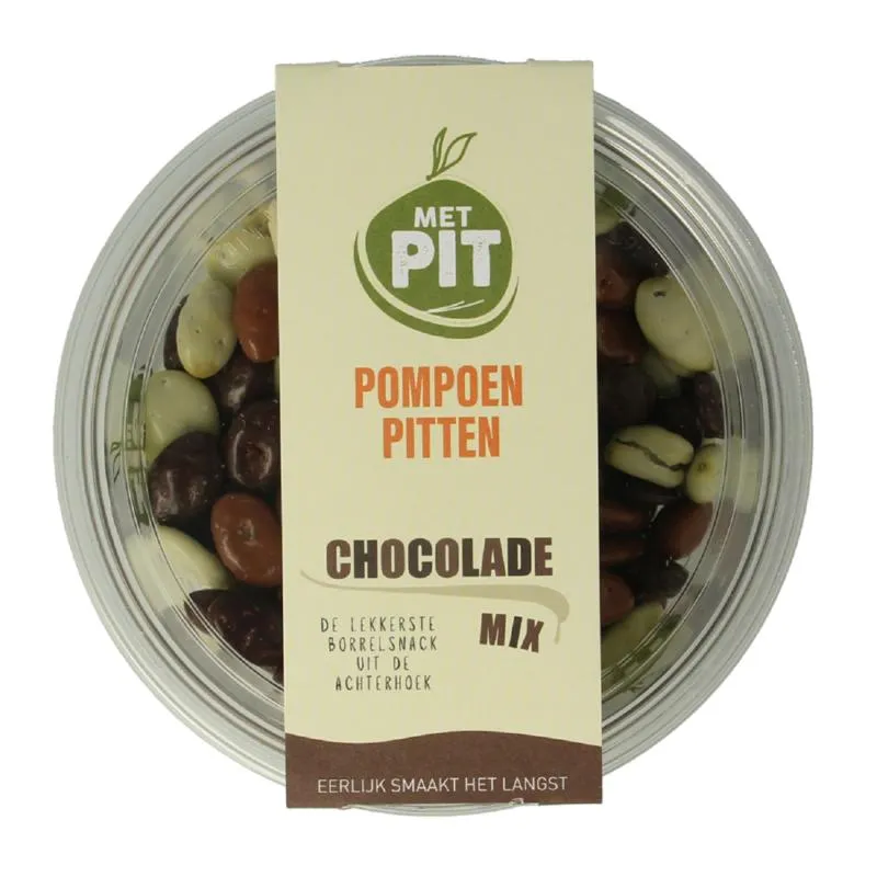 Met Pit Pompoenpitten Mix Chocolade (150 gr)