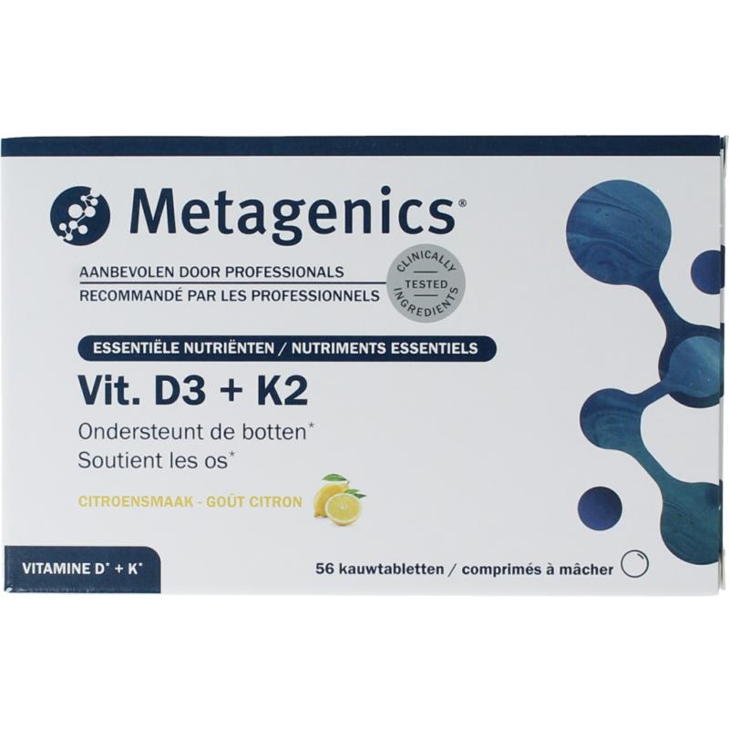 Metagenics Vitamine D3 +K2 NFD (56 kauwtabletten)