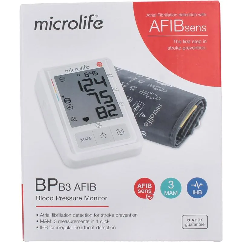 Microlife MIC BPB3 AFIB Bloeddrukmonitor (1 stuk)