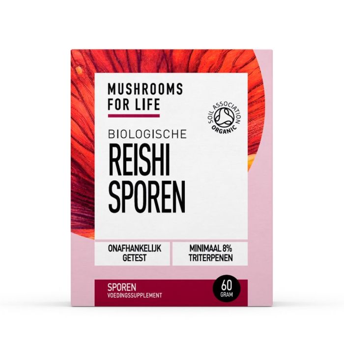 Mushrooms F Life Reishi Sporen Poeder Bio (60 gr)
