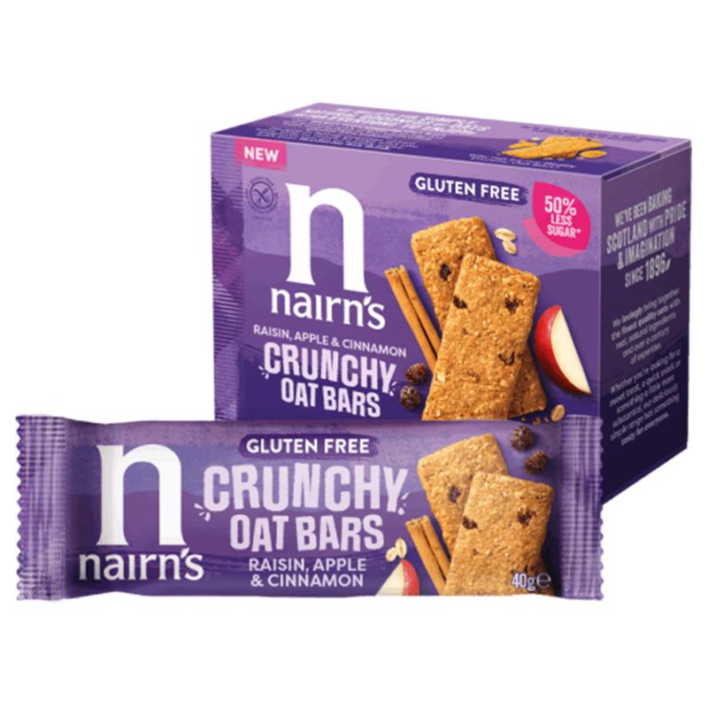 Nairns Crunchy Oat Bars Raisin Apple (160 gr)