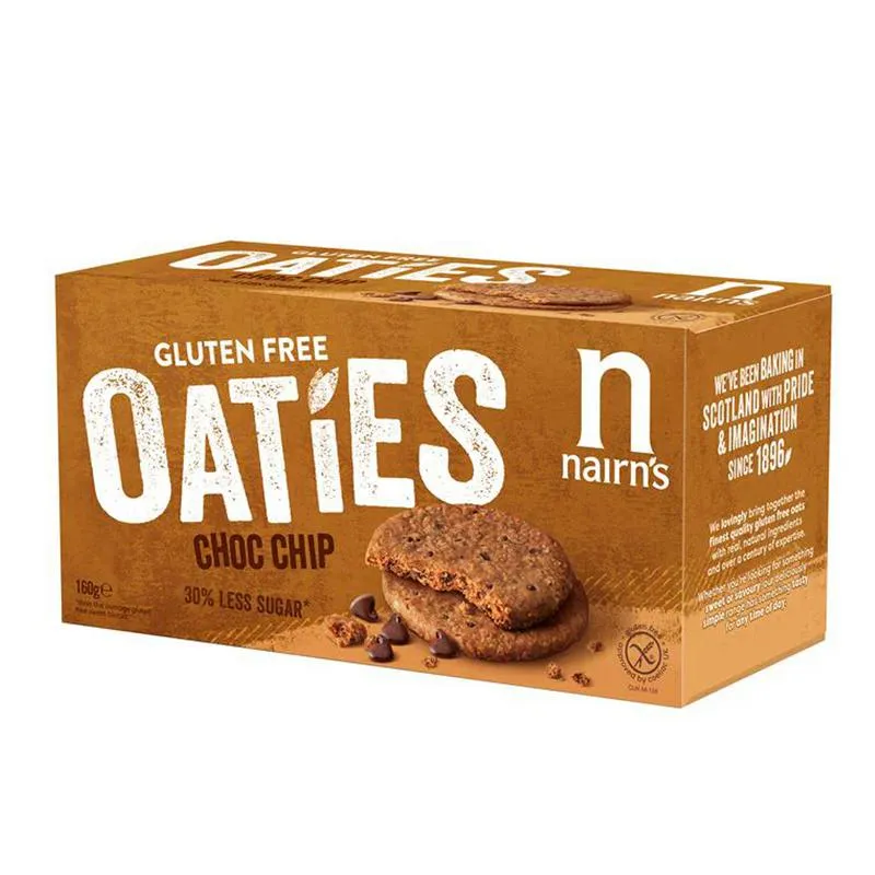 Nairns Oaties Chocolate Chip Glutenvrij (160 gr)
