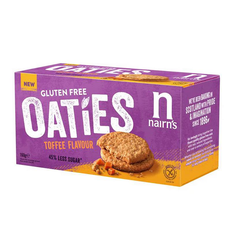 Nairns Oaties Toffee Glutenvrij (160 gr)