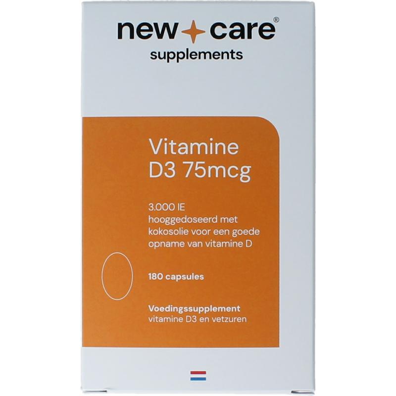 New Care Vitamine D3 75mcg (180 capsules)