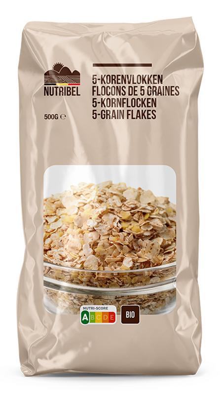 Nutribel 5-korenvlokken Bio (500 gr)