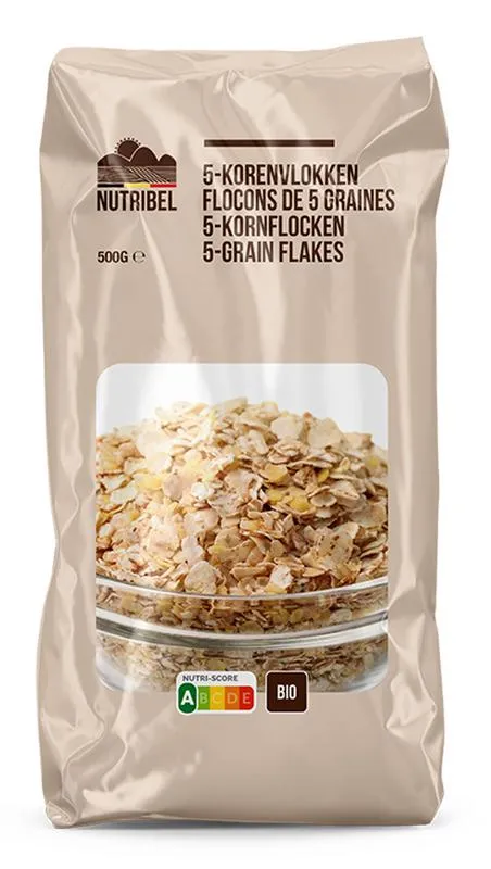 Nutribel 5-korenvlokken Bio (500 gr)