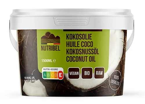Nutribel Kokosolie Geurloos Bio (1500 ml)