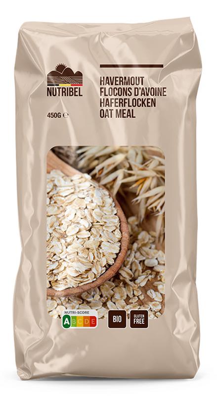 Nutribel Havermout Glutenvrij Bio (450 gr)