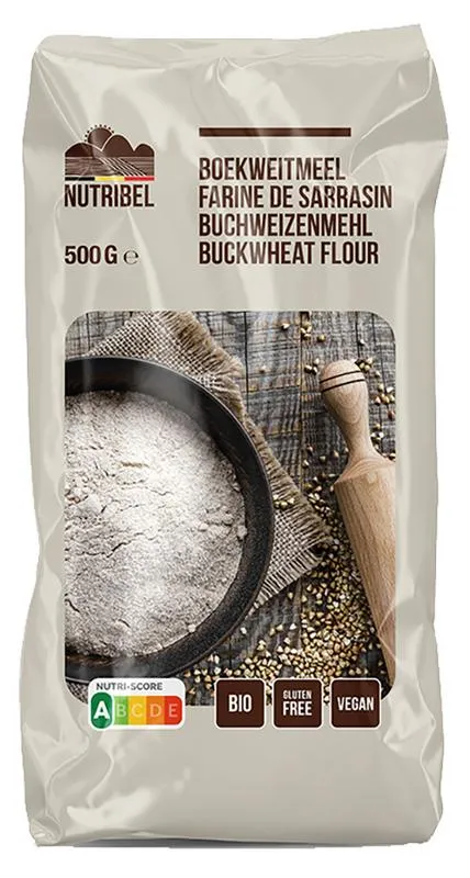 Nutribel Boekweitmeel Glutenvrij Bio (500 gr)