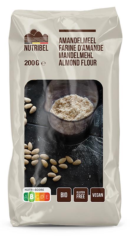 Nutribel Amandelmeel Glutenvrij Bio (200 gr)