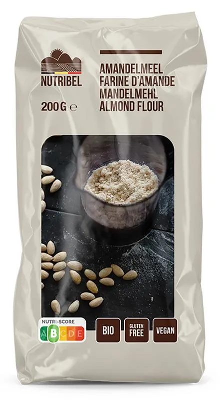 Nutribel Amandelmeel Glutenvrij Bio (200 gr)
