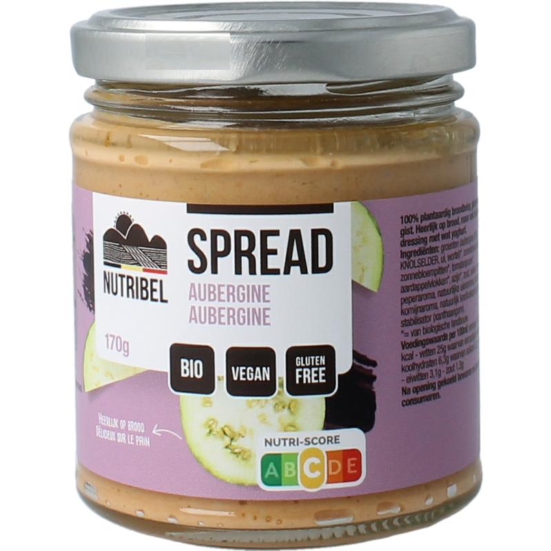Nutribel Aubergine Spread Glutenvrij Bio (180 gr)