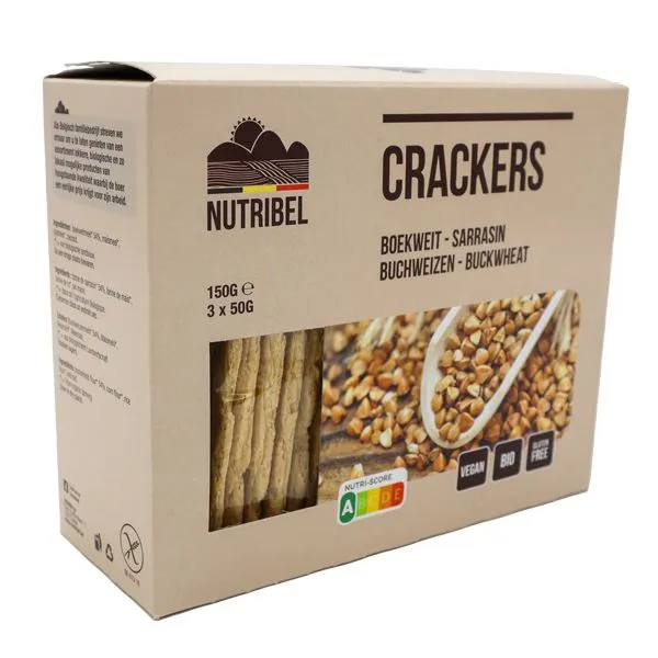 Nutribel Crackers Boekweit Bio (150 gr)