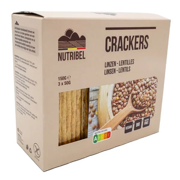 Nutribel Crackers Linzen Bio (150 gr)