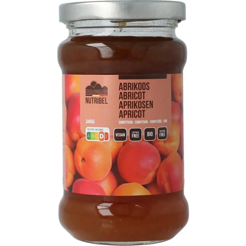 Nutribel Abrikozen Confituur Bio (340 gr)