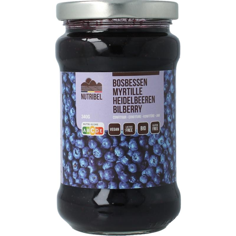 Nutribel Bosbessen Confituur Bio (340 gr)