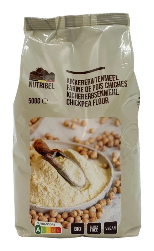 Nutribel Kikkererwtenmeel Glutenvrij Bio (500 gr)