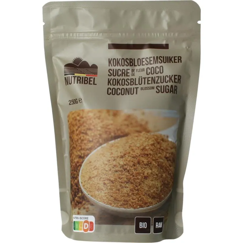 Nutribel Kokosbloesemsuiker Raw Bio (250 gr)