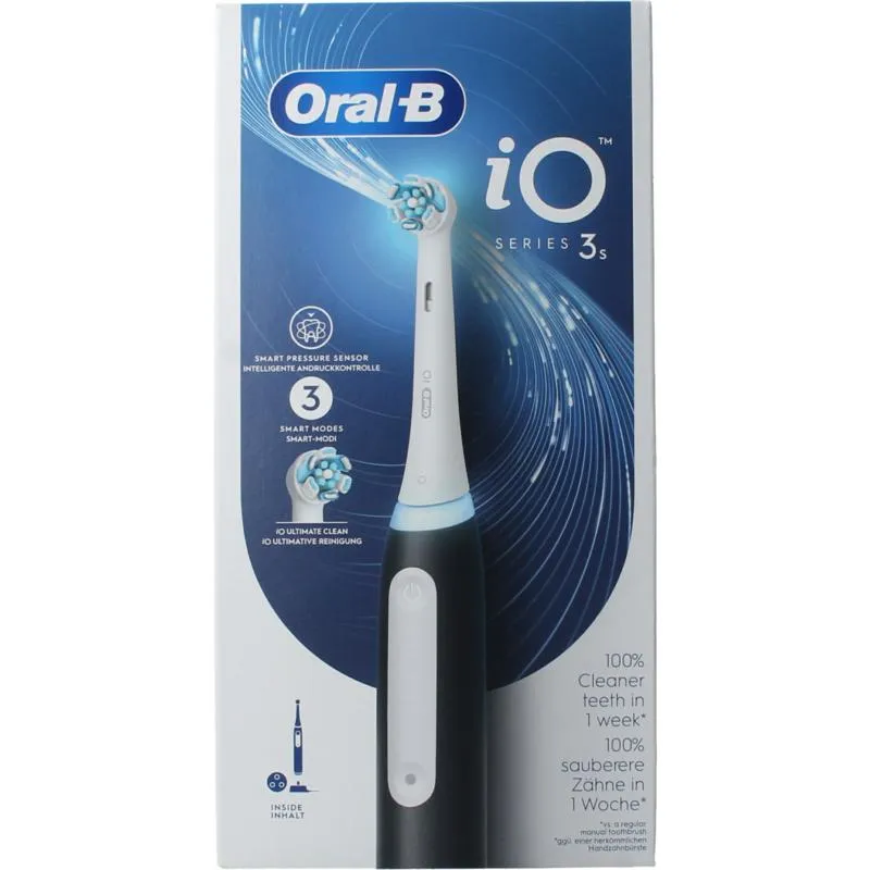 Oral B Elektrische Tandenborstel IO3S Matt Black (1 stuk)
