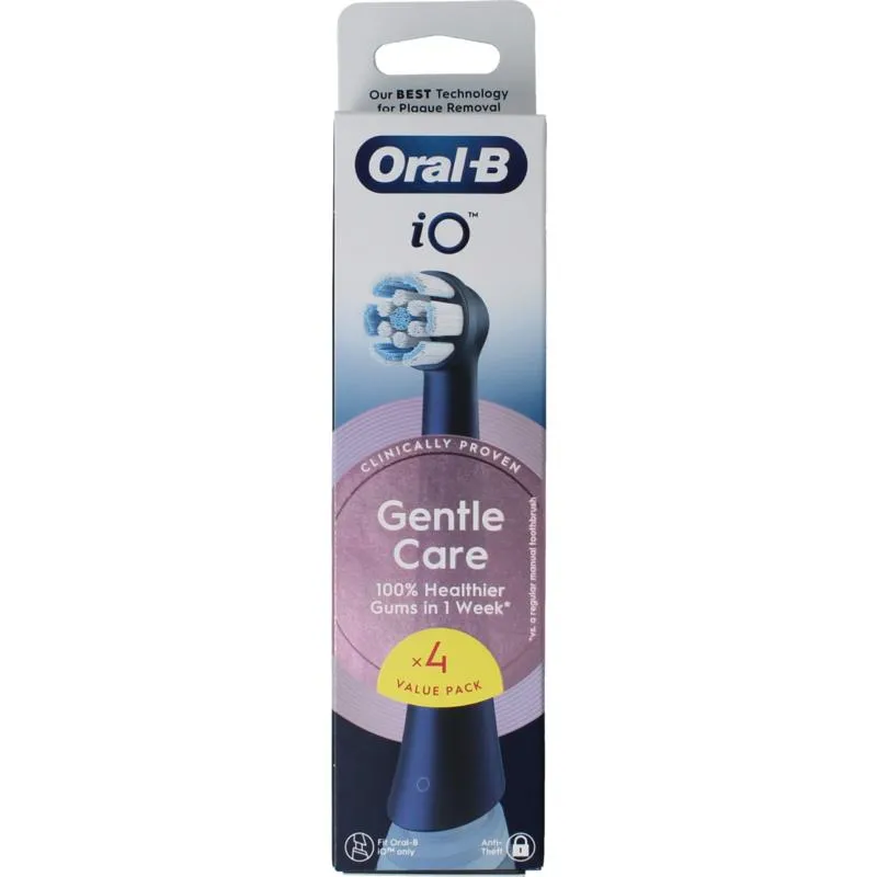 Oral B Opzetborstel IO Gentle Care Zwart (4 stuks)
