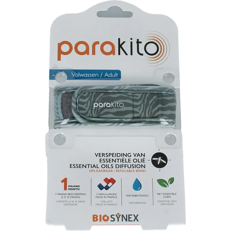 Parakito Anti Mug Armband Volwassenen Jungle (1 stuk)