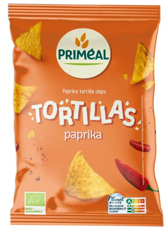 Primeal Paprika Tortillas Bio (125 gr)