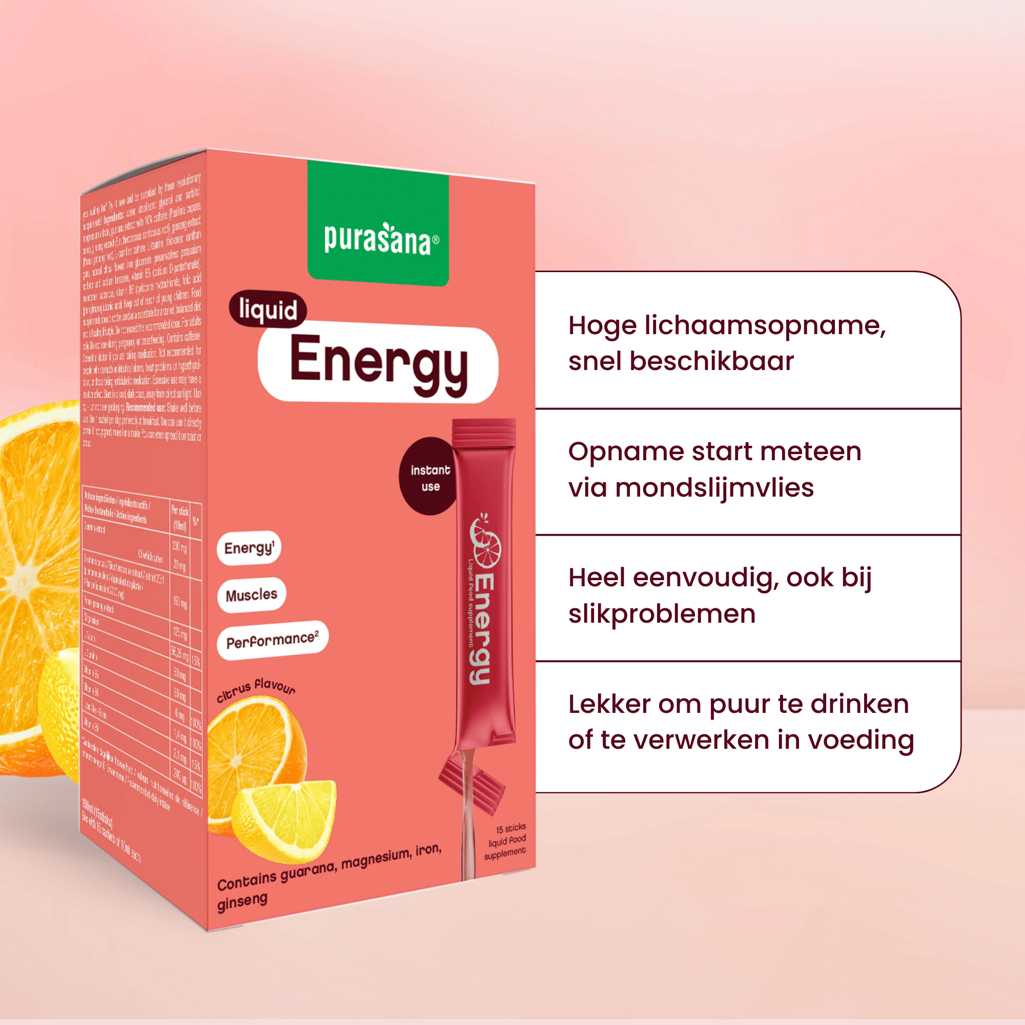 Purasana Energy Liquid Gelstick 10ml (15 stuks) - image 7