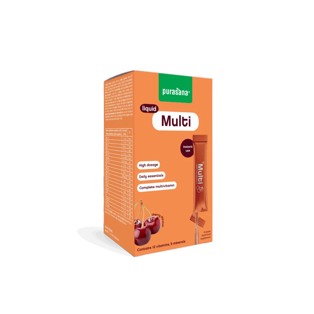 Purasana Multivit Liquid Gelstick 10ml (15 stuks)