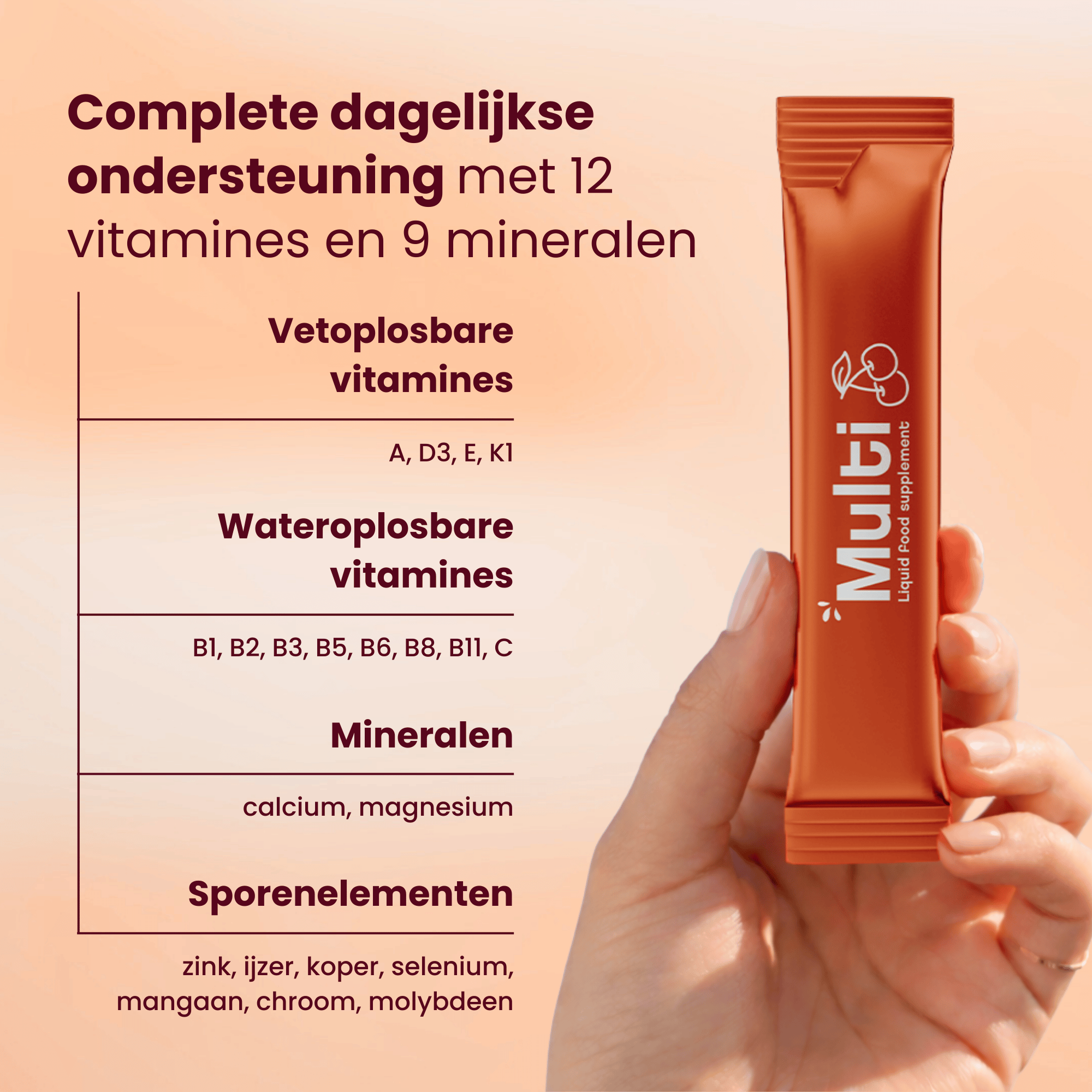 Purasana Multivit Liquid Gelstick 10ml (15 stuks) - image 4