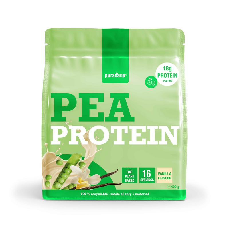 Purasana Plant Protein Erwt Vaniille (400 gr)