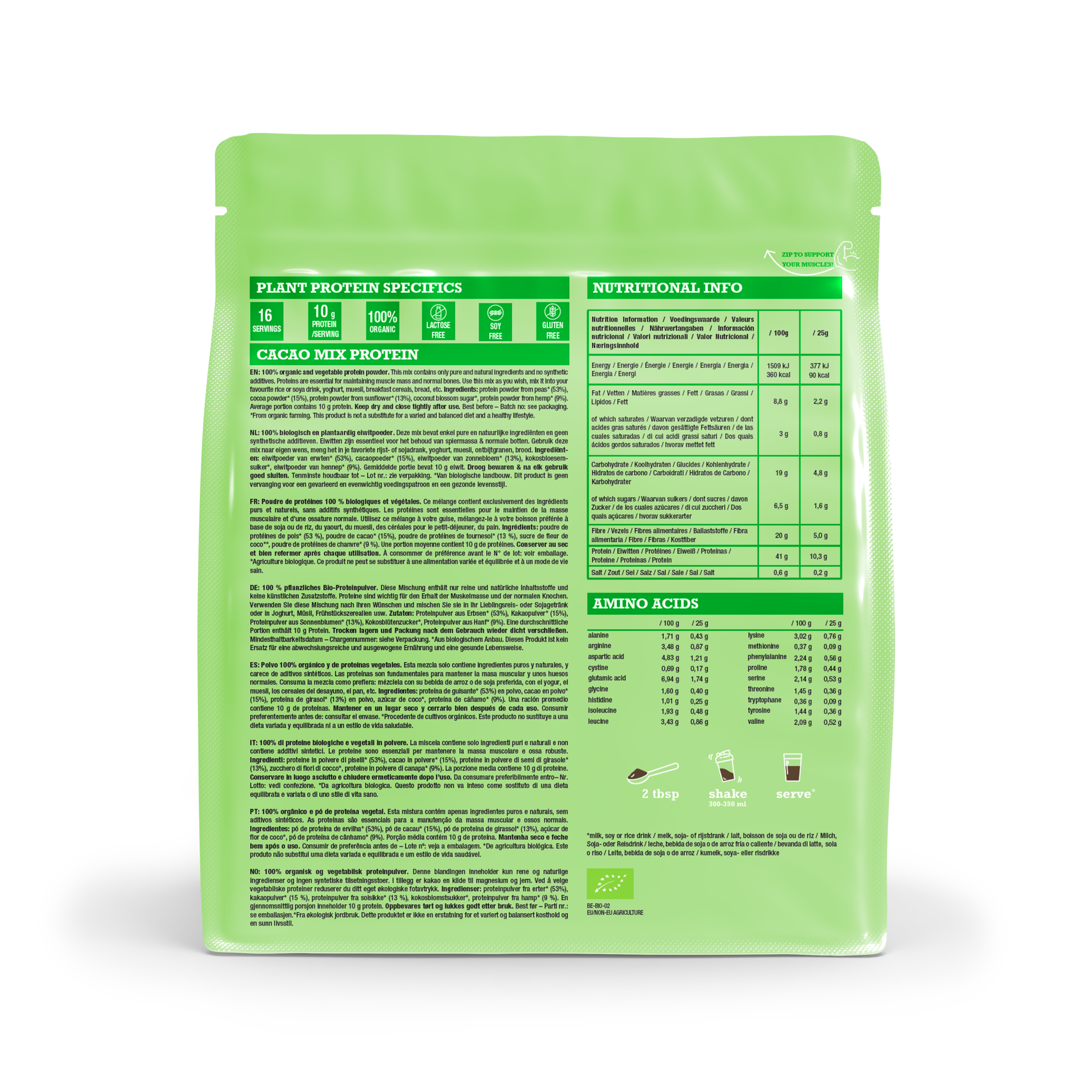 Purasana Plant Protein Mix Cacao Bio (400 gr)