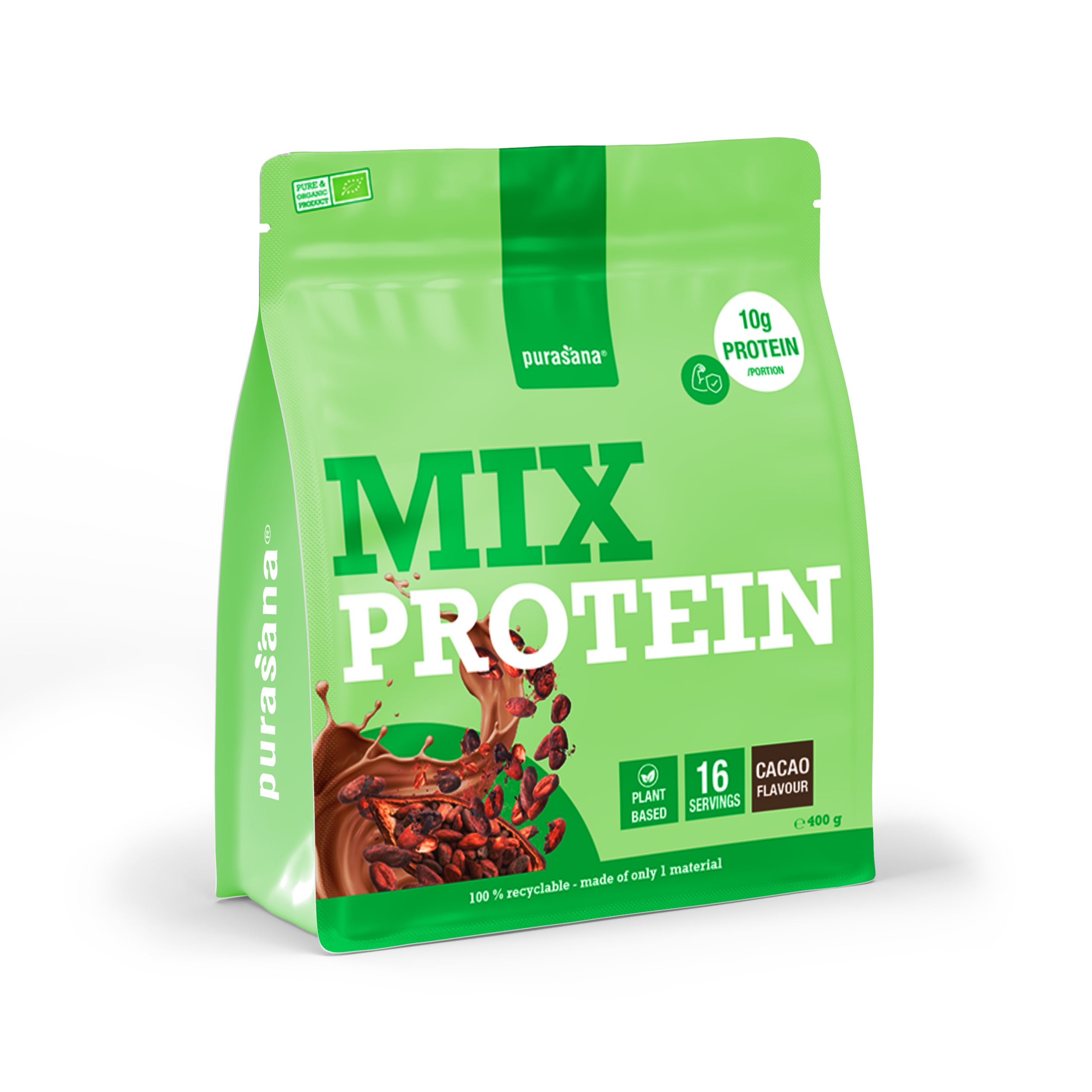 Purasana Plant Protein Mix Cacao Bio (400 gr) - image 2
