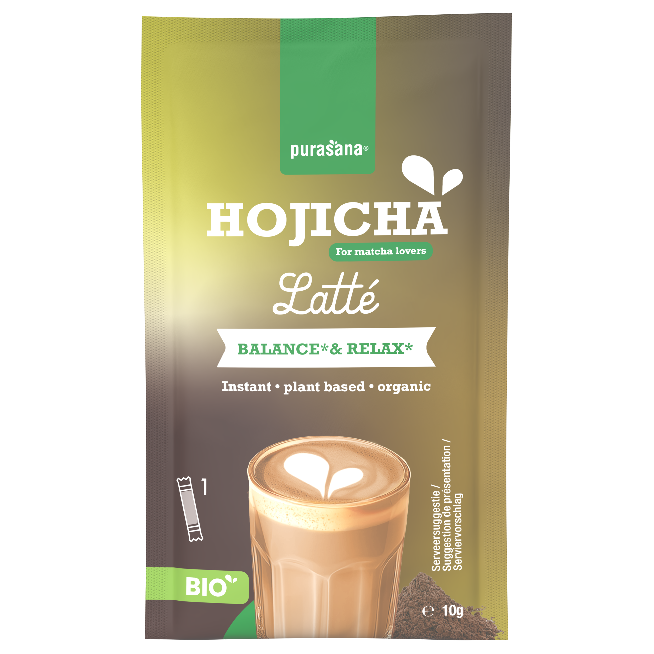Purasana Instant Hojicha Latte 6x10g Bio (60 gr) - image 6