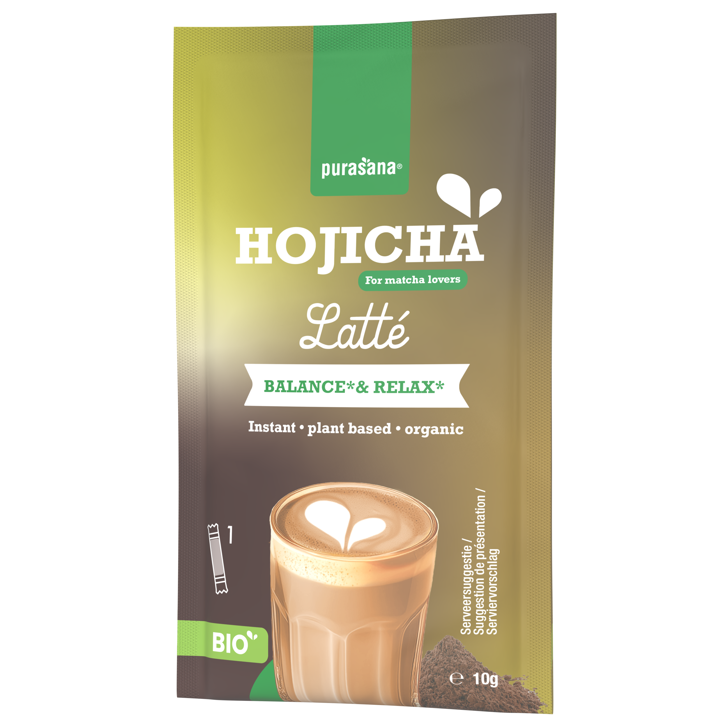 Purasana Instant Hojicha Latte 6x10g Bio (60 gr) - image 7