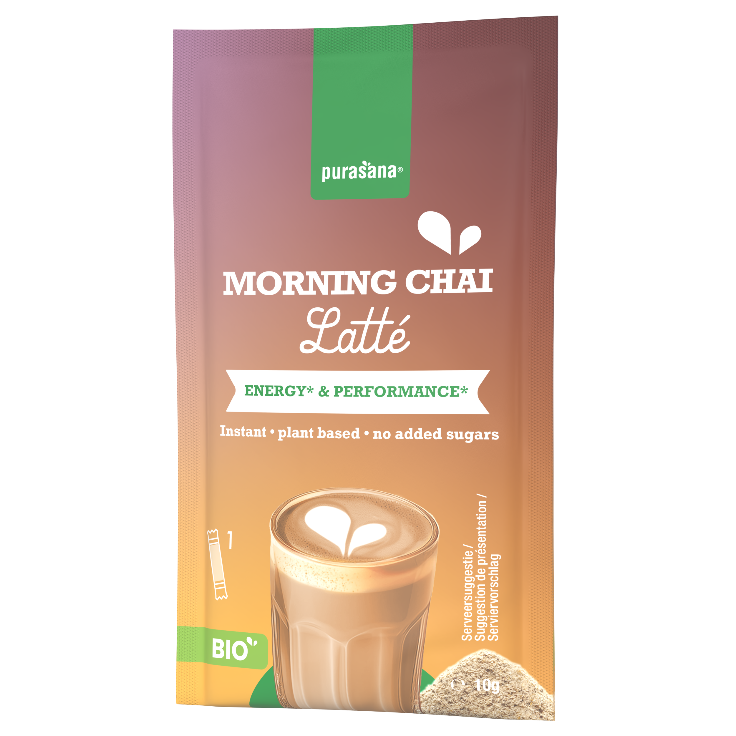 Purasana Instant Morning Chai Latte 6x10g Bio (60 gr) - image 7