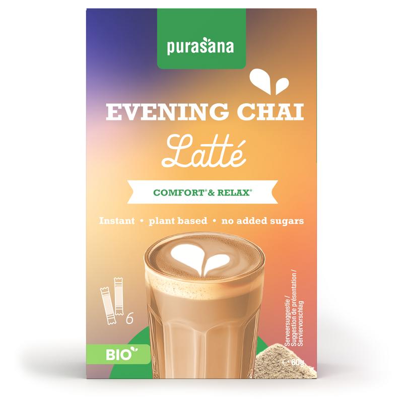 Purasana Instant Evening Chai Latte 6x10g Bio (60 gr)