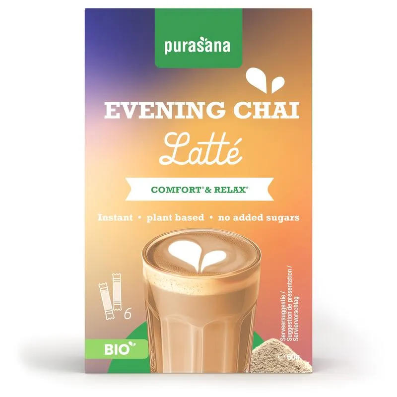 Purasana Instant Evening Chai Latte 6x10g Bio (60 gr)