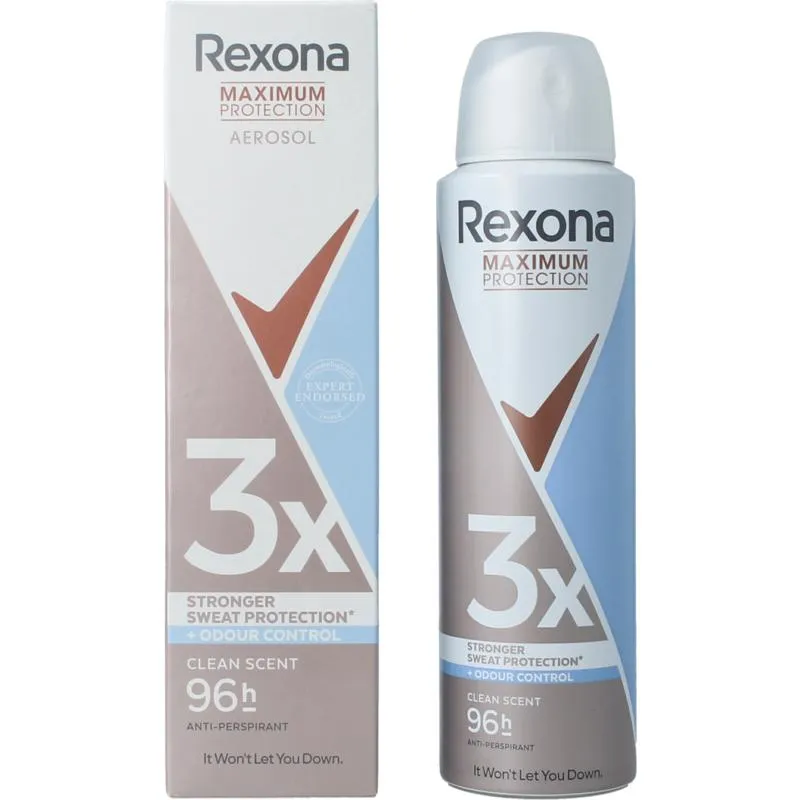 Rexona Deodorant Spray Max Pro Clean Scent (150 ml)