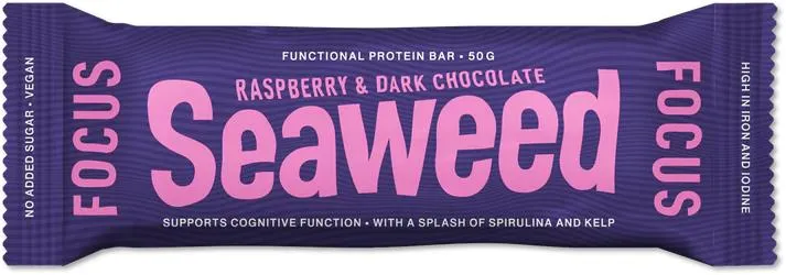 Seaweed & Friend Seaweed Proteinbar Focus Raspberry (50 gr)