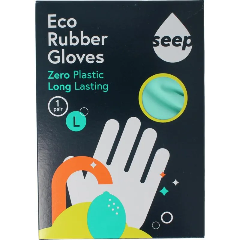 Seep Handschoen Fairtrade Rubber Composteerbaar Mt L (1 paar)