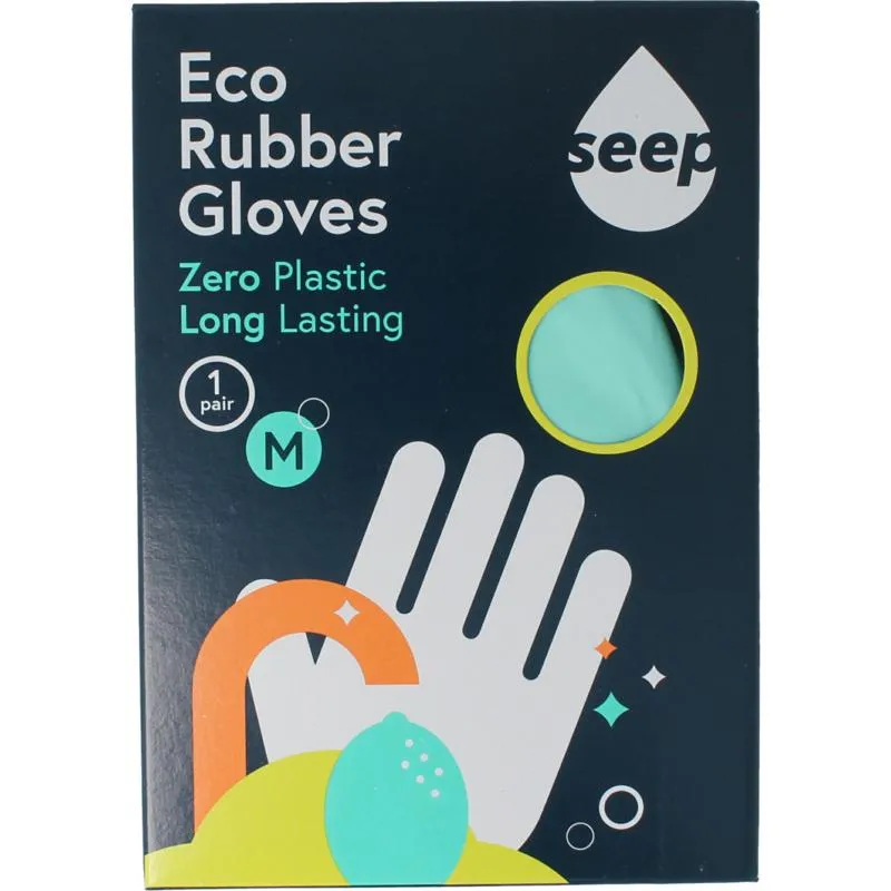 Seep Handschoen Fairtrade Rubber Composteerbaar Mt M (1 paar)
