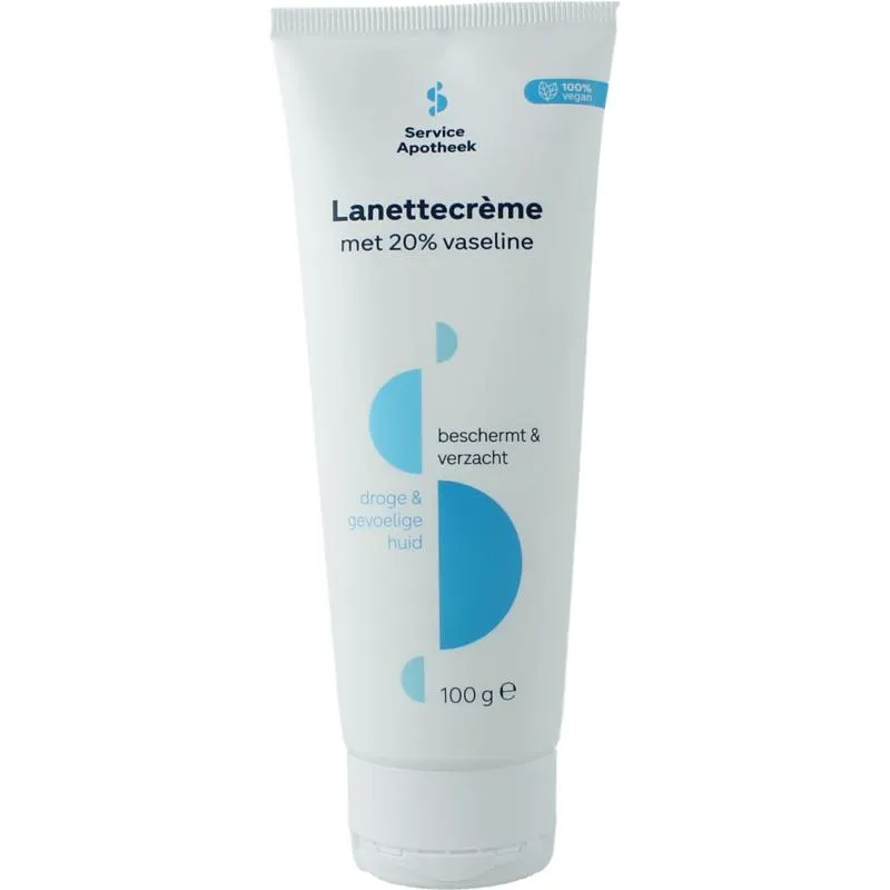 Service Apotheek Lanettecreme 20% Vaseline Tube (100 gr)
