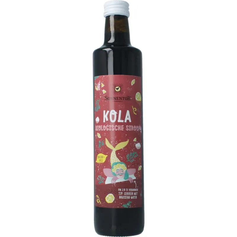 Sonnentor Kola Cafeinevrij Siroop Alcoholvrij Bio (500 ml)