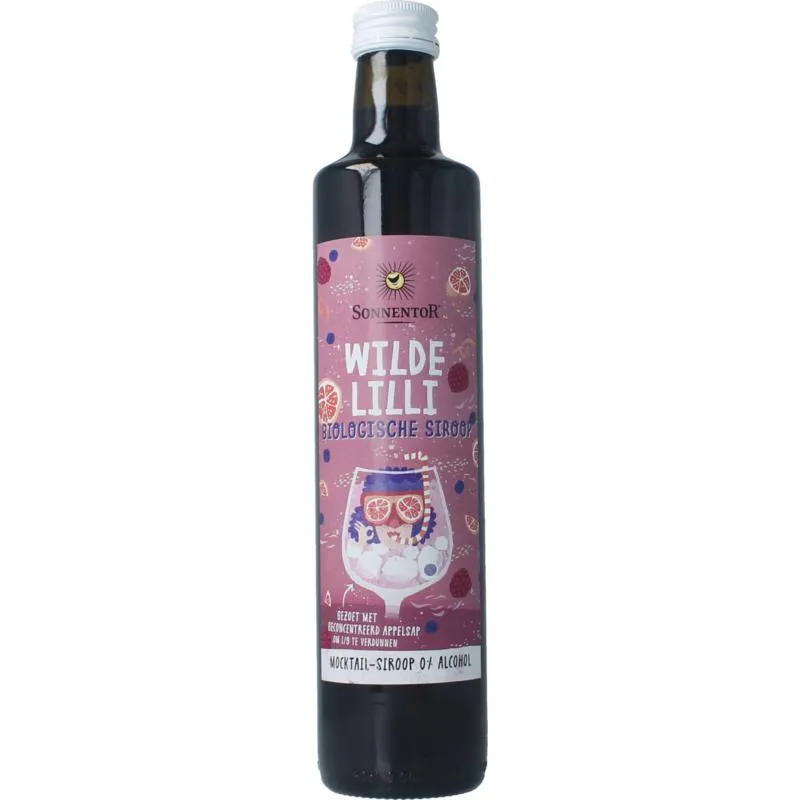 Sonnentor Wilde Lilli Mocktail Siroop Alcoholvrij Bio (500 ml)