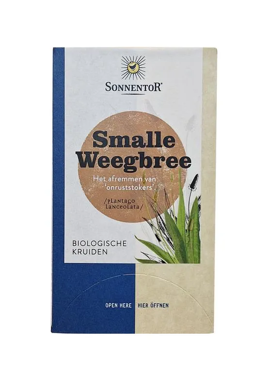 Sonnentor Smalle Weegbree Thee Bio (18 zakjes)