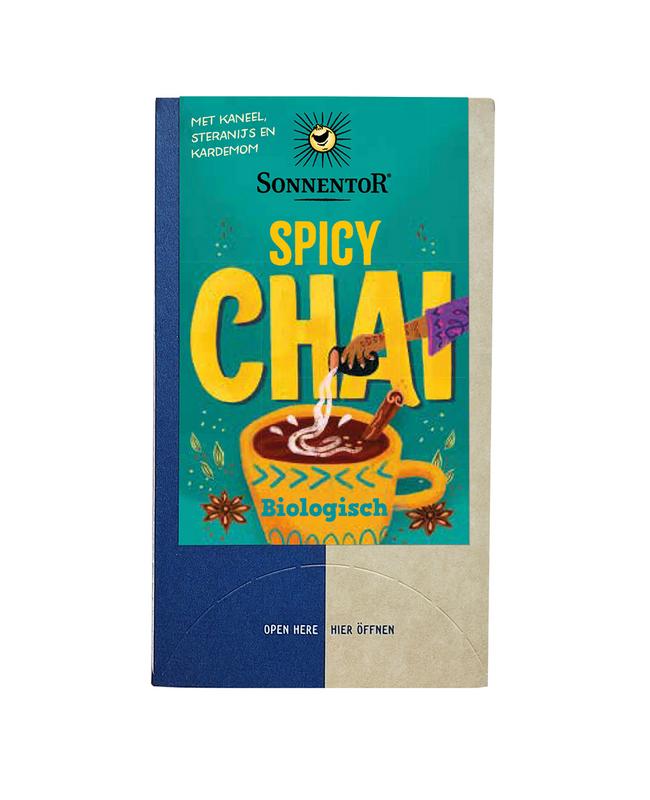 Sonnentor Spicy Chai Thee Bio (18 zakjes)
